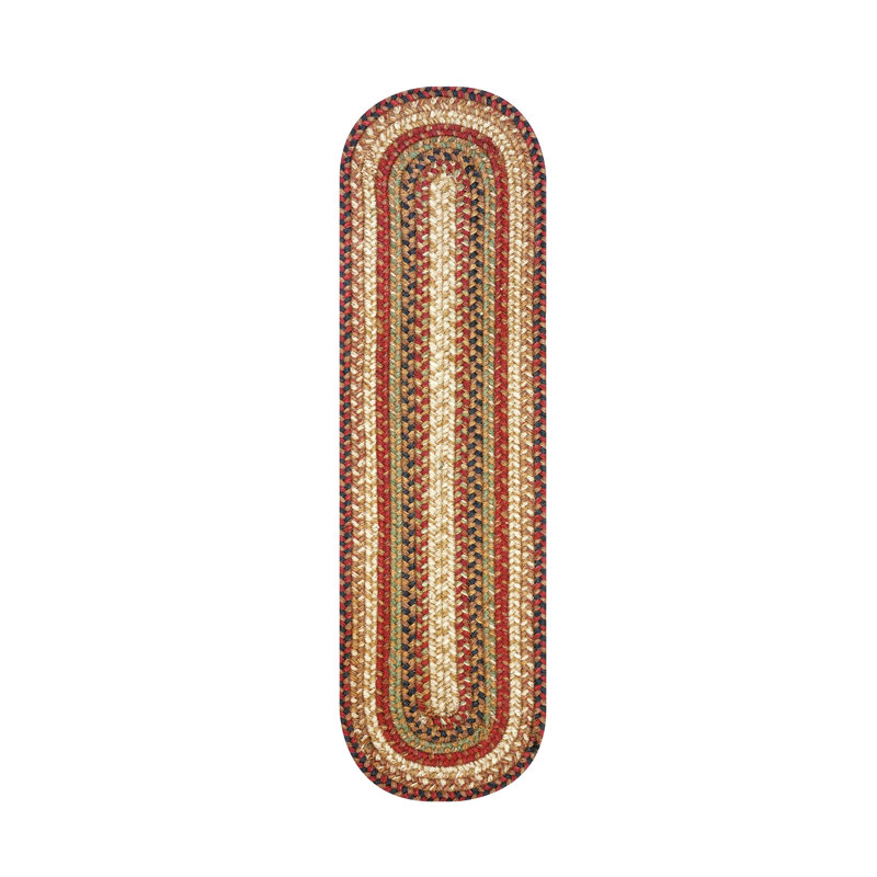 Tapis d'escalier brun Aydan, Ovale 0 pi 8 po x 2 pi 4 po