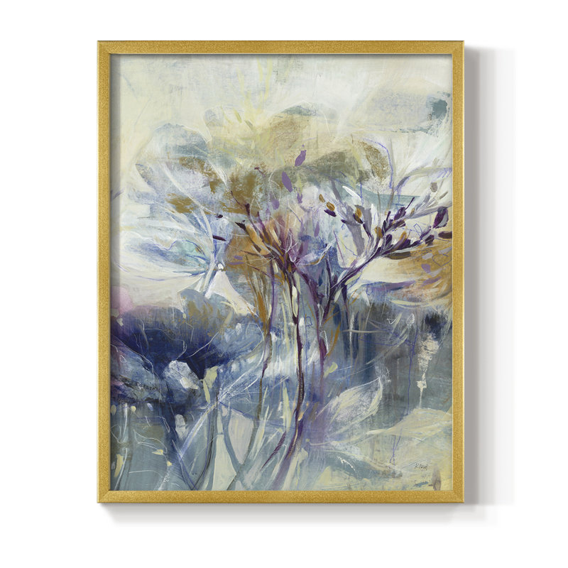 «Meadow Saffron II», reproduction encadrée - bois massif, H 21 po x l 17 po, Doré