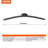 16" Rubber Wiper Blades, 40 cm Universal Replacement Wind Shield Wiper