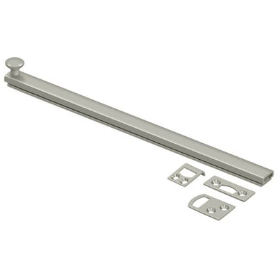 Deltana 12SBCS15 12" Surface Bolt, Concealed Screw, HD in Brushed Nickel