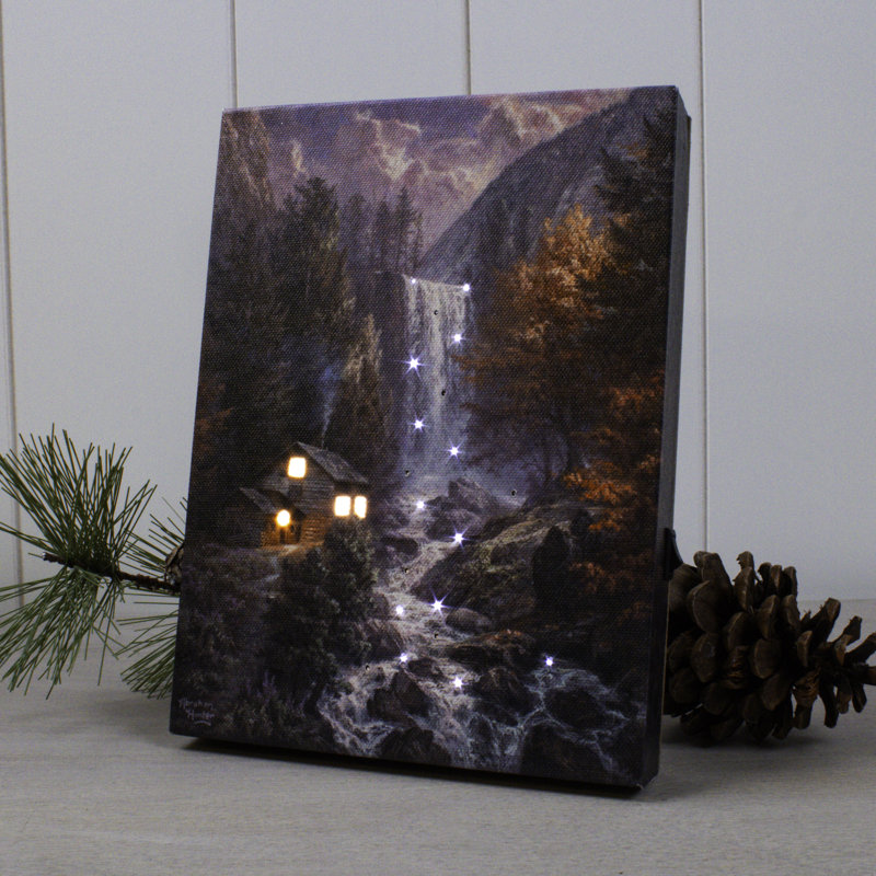 Gullion - Secret Falls 8x6 Lighted Tabletop Canvas
