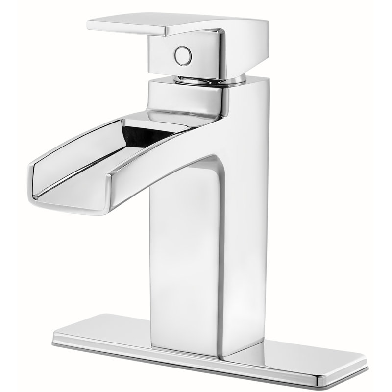 Kenzo Single Control Centerset Bathroom Faucet, Polished Chrome