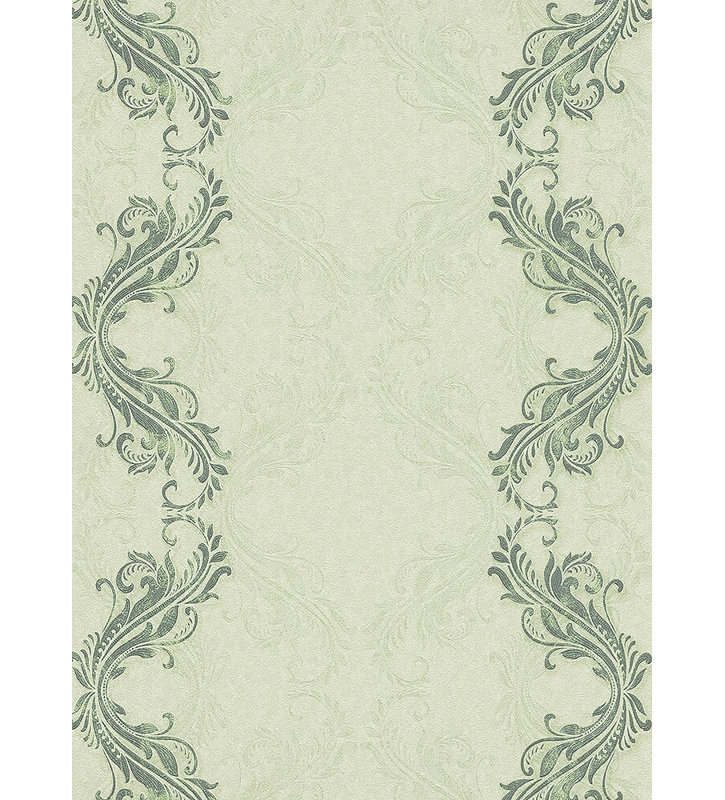 Rouleau de papier peint damassé l 33 pi x p 21 po Eckenrode, Vert