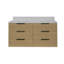 Ensemble de meuble-lavabo simple mural 48 po Mitchell-897695773-897695774