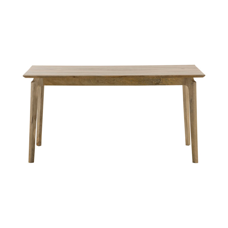 Genavie Solid Wood Dining Table, 30"H x 60"L x 30"W, Natural