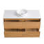 Meuble-lavabo mural moderne avec lavabo vasque et 2 tiroirs Modern-133488890-133488892