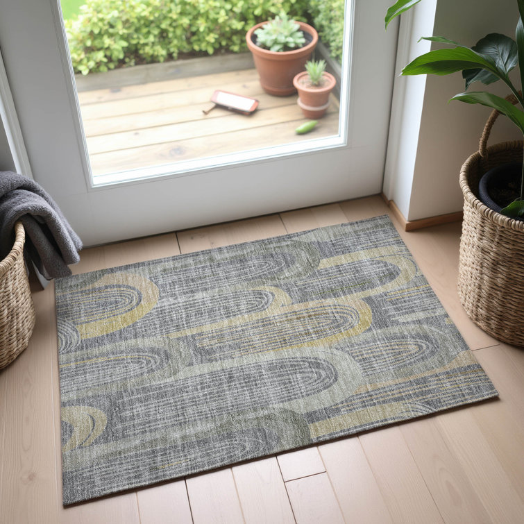 Premium Machine Washable Harjo AMF1588 Geometric Rug