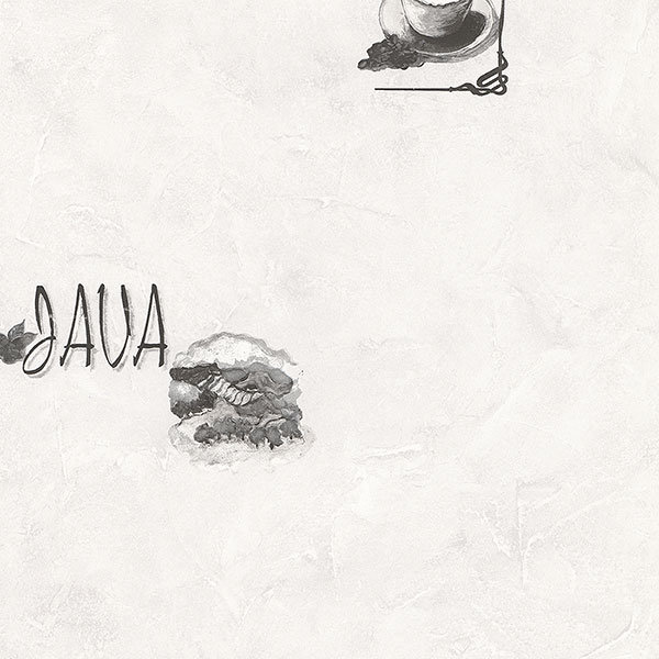 Papier peint java 32,7 'x 20,5 "Jeneka, Argent / gris / gris foncé / noir