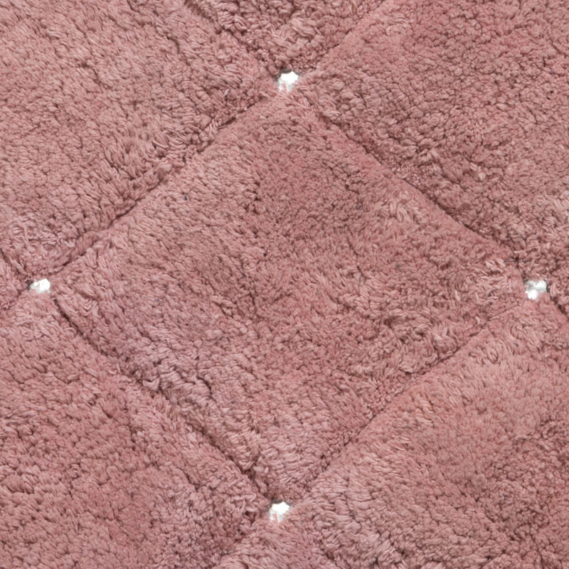 Lloshi Bath Rug, Dark Pink