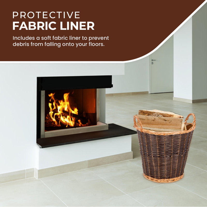 Alysta 43cm W x 26cm D Wicker Log Store