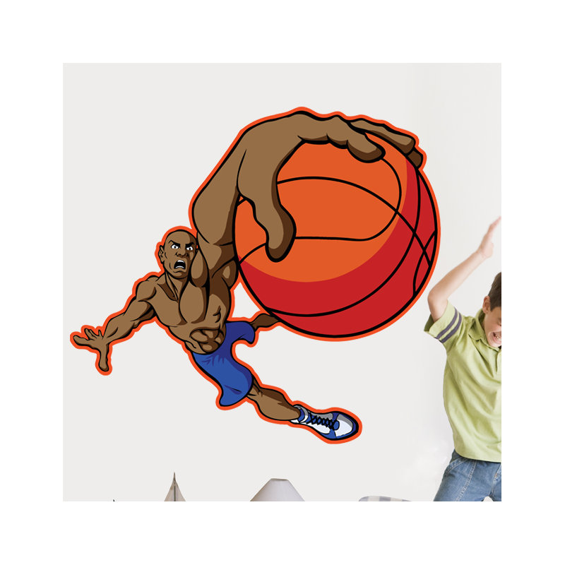 Adhésif décoratif Winn Basketball Dunk, H 31 po x l 36 po