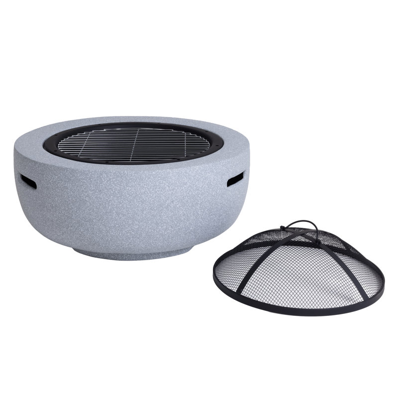 Cyrell Round Stone Charcoal Smokeless Fire Pit