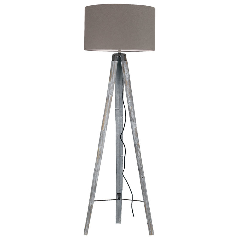 Canley 156cm Wood Tripod Floor Lamp