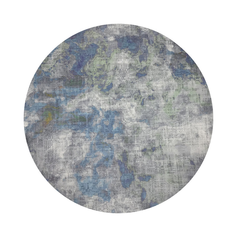 Impressionism Vegan Leather Round Placemats, Opulence