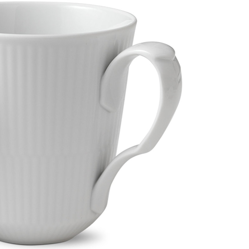 Royal Copenhagen White Fluted 12.511 oz. Mug