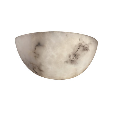 Demi-lune en faux albâtre à del 1 lumière del Barnhardt