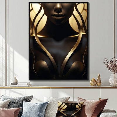 Glam Sophistication Art Nouveau - mode femme, impression d'art mural
