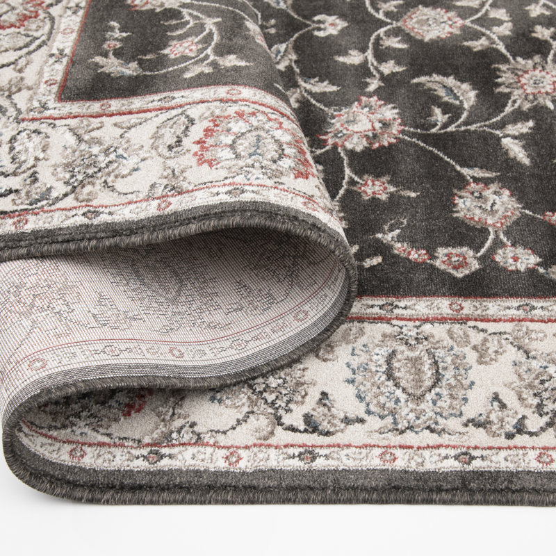 Roosevelt Vintage Black Indoor Area Rug and Runners, 26 po x 9 pi