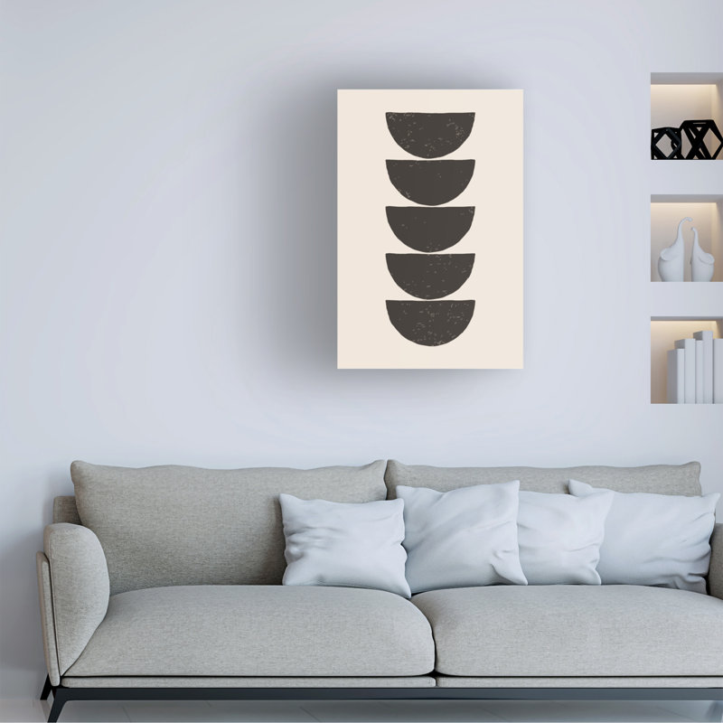 Jay Stanley Minimal Circles 3 sur impression sur toile, H 19 po x l 12 po x P 2 po