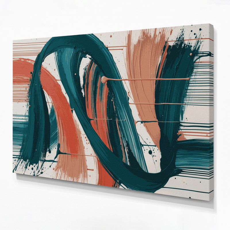 Art mural sur toile Lyrical Abstraction 56, H 16 po x l 20 po