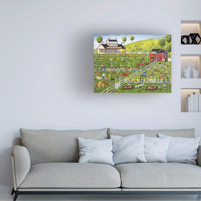 Wrapped Canvas Wall Art - Art Poulin 'Blue Ribbon' Wall Art for Living Room, Bedroom, or Office Décor  - 14x19