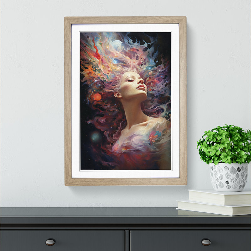 Universe Realism Art - Framed Print, Oak Framed, 34cm H x 25cm W