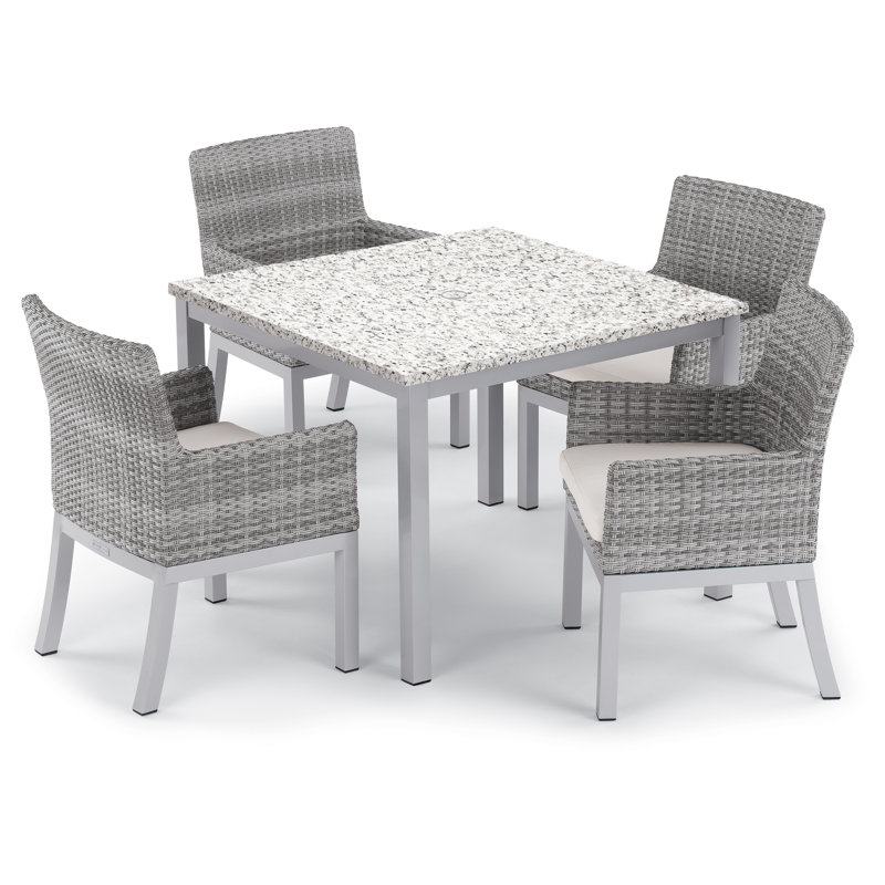 Argento Outdoor Dining Chair, Eggshell White
