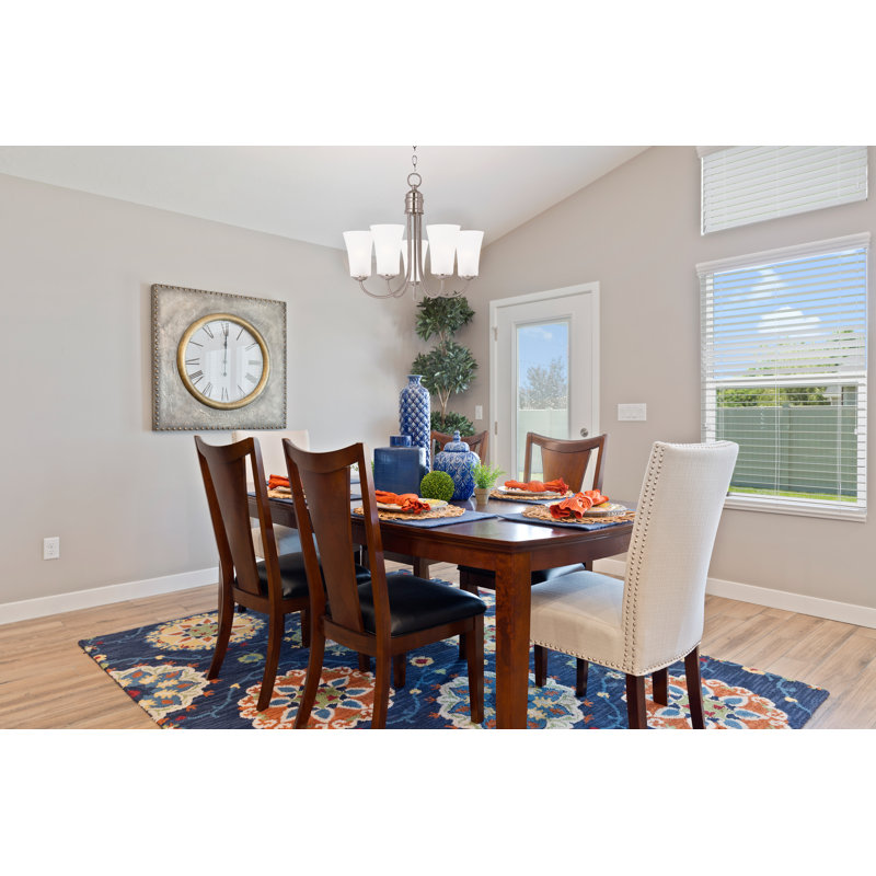 Ashunta 5 - Light Dimmable Classic / Traditional Chandelier, Satin Nickel