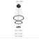 Boudreau 3 - Light Unique Geometric LED Dimmable Chandelier