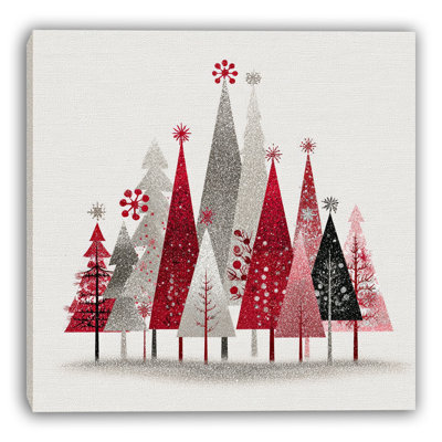 Festive Triangles Grove Wrapped Canvas Wall Art