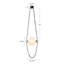 Petra  10-in Black dimmable LED Pendant-1505444072