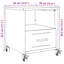 Ameara 36cm W Steel Bedside Table-1826630096