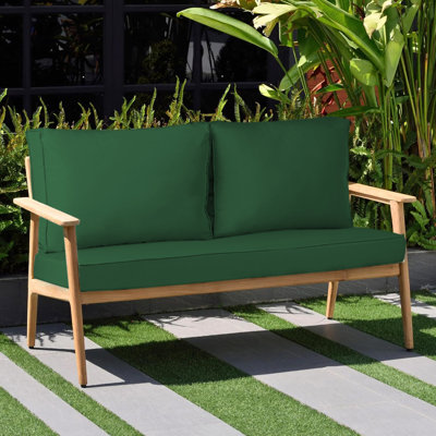 Outdoor Loveseat Cushion Set, 48 X 24, Water Repellent, Fade Resistant, Cushion Set For Couch, Bench, And Swing