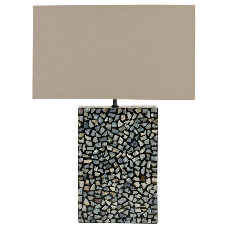 Lampe de table 16,5 "Regis, Gris anthracite