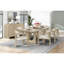 Table de salle à manger extensible avec finition en chêne moderne