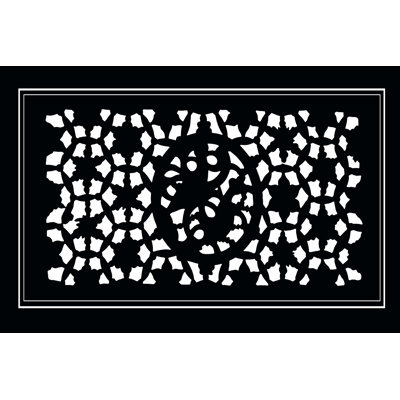 Shoji Screen In Ebony II - Wrapped Canvas Print