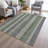 Machine Washable Indoor/Outdoor Xhevrie Green Rug-76331656