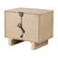 Table de chevet 2 tiroirs Chêne beige