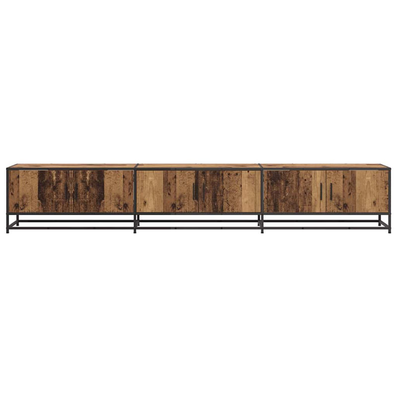 TV Cabinet Engineered Wood, 41cm H x 240cm L x 35cm W, Old Wood