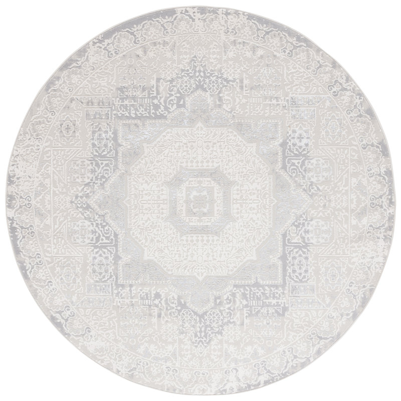 Devona Performance Oriental Rug, Round 6'7"