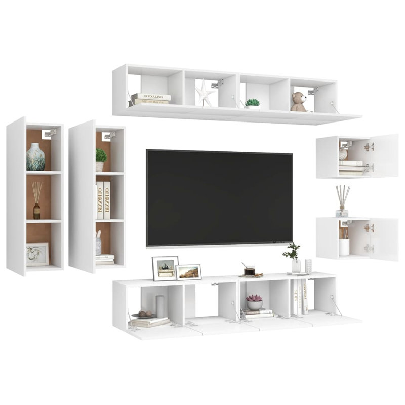 Jennesy Unfinished Entertainment Unit for TVs up to 32", White