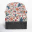 Fauteuil demi-tonneau en coton avec accoudoirs roulés encastrés et pieds en bois massif Callie-237449634-237449548