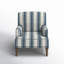 Fauteuil l 28,7 po Arching avec pieds en bois massif et garniture cloutée-1905817674