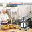Commercial Food Mixer 30Qt with Timing Function. 1250W 3 Speeds Adjustable. Stainless Steel Bowl Stand Mixer With Safety Guard. Ideal for for Schools Bakeries Restaurants Pizzerias