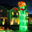 Décoration d'Halloween gonflable 12 pi 12 pi avec lumière DEL et citrouille géante pour Halloween