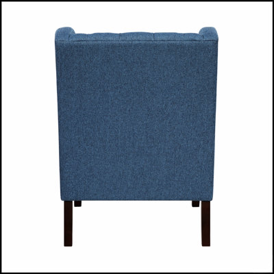 Chaise d'appoint capitonnée à boutons avec coussin en mousse, siège de salon confortable pour une décoration intérieure élégante