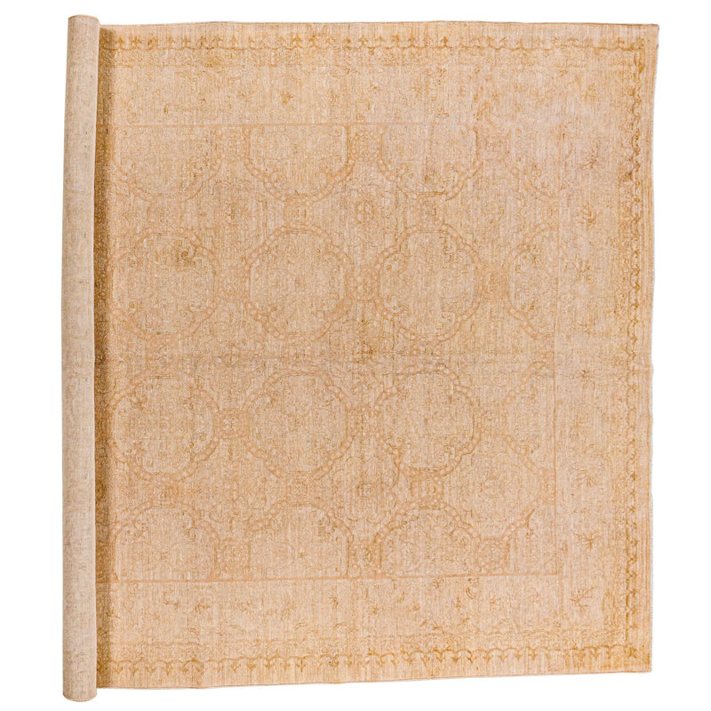 Tapis turc Oushak beige 7 x 9