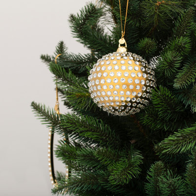 Orbis 4'' Handmade Geometric Metal Ball Ornament
