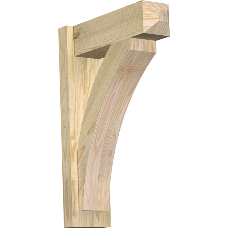 Persienne en bois rustique Thorton Craftsman, Sapin Douglas de 6 po (sciage brut),  P 18 po x H 26 po 