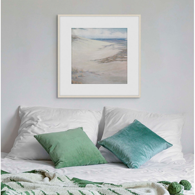 Dunes By The Water 1 Framed Print, 20" H x 20" W